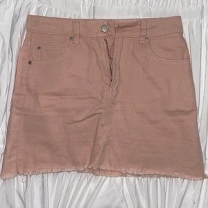 Light Pink Jean Skirt